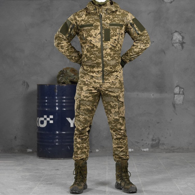 Мужская форма "Kord" рип-стоп куртка + брюки пиксель размер L - изображение 1