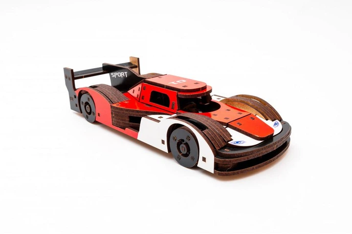 Деревянный конструктор PuzzleOK Racing Car 220*90*50 мм, 146 деталей - Фото 2 Деревянный конструктор PuzzleOK Racing Car 220*90*50 мм, 146 деталей - изображение 2