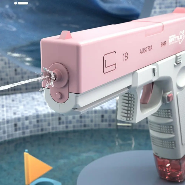 Водяний пістолет UKBOO акумуляторний електричний Water Gun Glock, рожевий ( LK-1- Pink ) - зображення 3