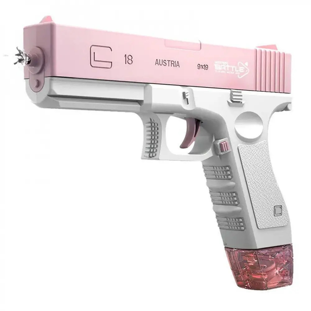 Водяний пістолет UKBOO акумуляторний електричний Water Gun Glock, рожевий ( LK-1- Pink ) - зображення 5