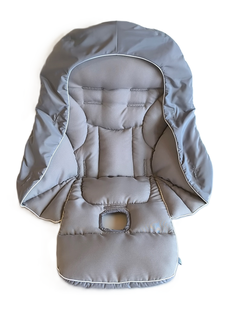 Чехол DavLu к стульчику для кормления Peg Perego Siesta средне-серый (000045) - изображение 2