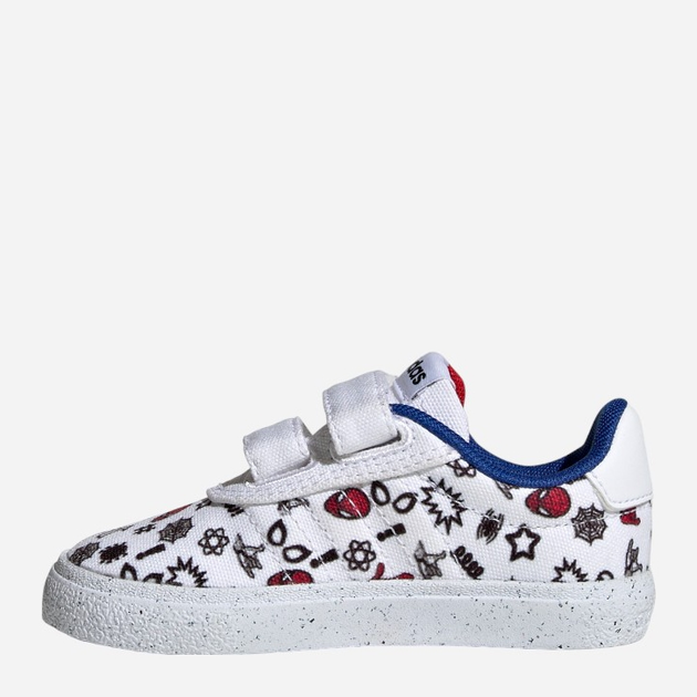 Sneakersy chłopięce na rzepy adidas x Marvel VULCRAID3R Spider-Man HP7752 19 (3UK) Białe (4066746108888) - obraz 3