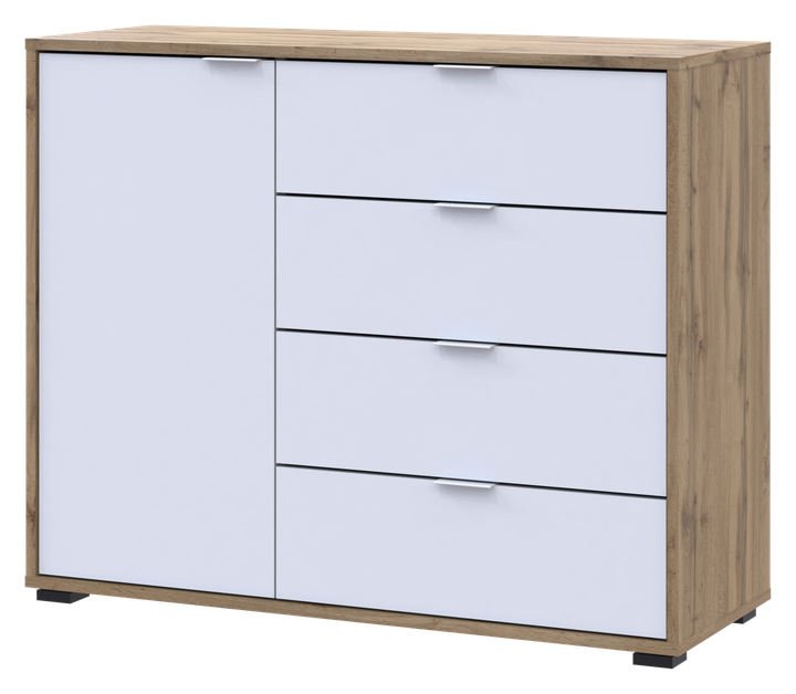 Комод Doros С1 Тахо + Білий 100х38,1х81,2 см - зображення 3