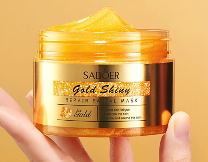 Ночная золотая маска для фарфоровой кожи SADOER Gold Shiny Repair Facial  Mask, 120 г от продавца: Gepolish – в интернет-магазине ROZETKA | Купить в  Украине: Киеве, Харькове, Днепре, Одессе, Запорожье, Львове