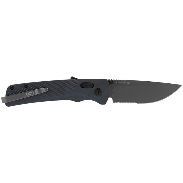 Розкладной нож SOG Flash AT, Urban Grey, Partially Serrated (SOG 11-18-06-41) - изображение 1