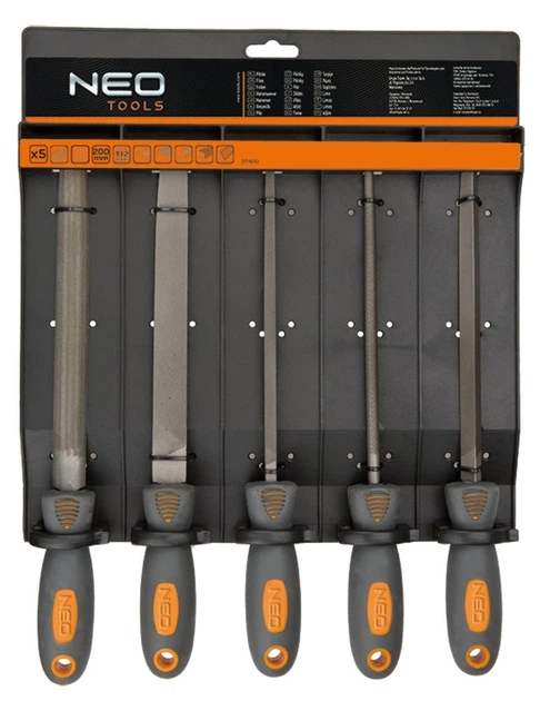 Neo Tools 37-610 Напилки по металу, набiр 5шт. - изображение 2