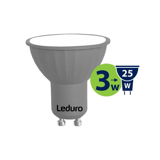 Żarówka LED Leduro GU10 3000K 3W 250 lm PAR16 21170 (4750703995634) - obraz 1