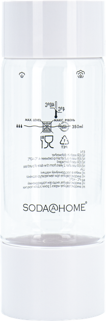 Бутылка модульная SODA@HOME Mercurius 470ml + 430ml - изображение 4