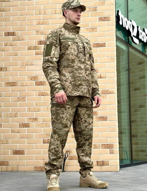 Військова тактична форма Піксель польова статутна форма ЗСУ комплект штани та кітель 4XL - изображение 2