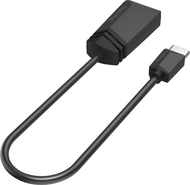 Adapter Hama OTG USB 3.2 Gen 1 Type-C - USB Type-A M/F Black (4047443437136) - obraz 1