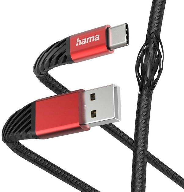 Kabel Hama Extreme USB Type-C - USB Type-A M/M 1.5 m Black (4047443487032) - obraz 1