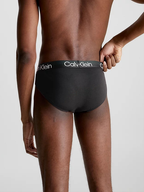 Zestaw majtek męskich typu slipy Calvin Klein Underwear 000NB2969A-UW5 M 3 szt Czarny/Biały/Szary (8719854639091) - obraz 5