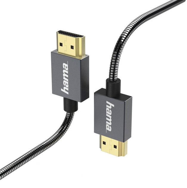 Кабель Hama HDMI - HDMI M/M 0.7 м Black (4047443367471) - зображення 2