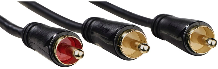 Kabel Hama RCA-jack - RCA-jack M/M 5 m Black (4047443438485) - obraz 1