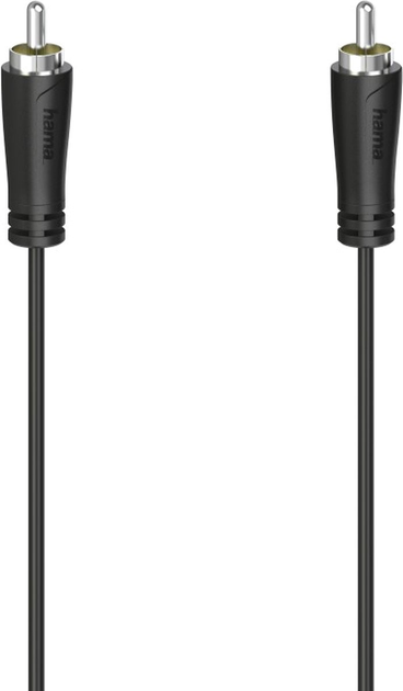 Kabel Hama RCA-jack - RCA-jack M/M 3 m Black (4047443438478) - obraz 1