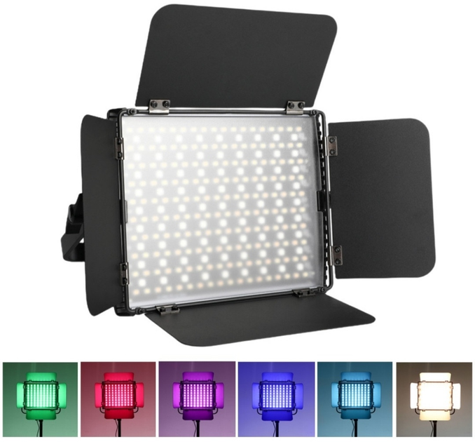 Профессиональный видеосвет PRO LED U600+ RGB со шнуром 2,4 м Optimus ...
