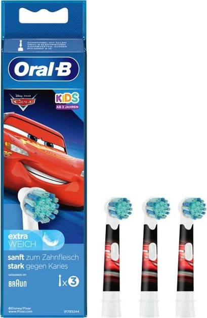 Насадки для електричної зубної щітки Oral-b Braun Cars (EB10-3) - зображення 1