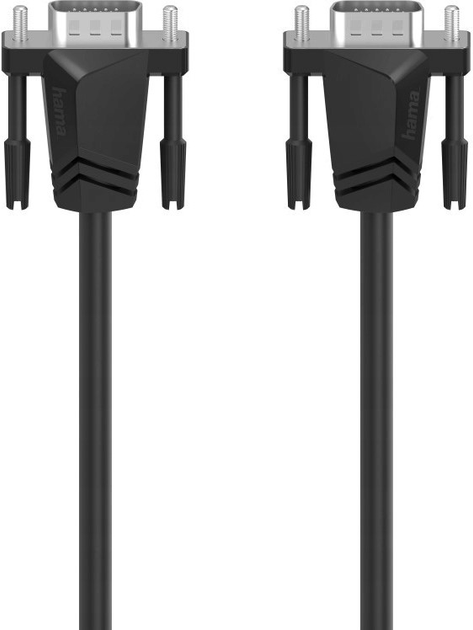 Kabel Hama VGA M/M 1.5 m Black (4047443444721) - obraz 1