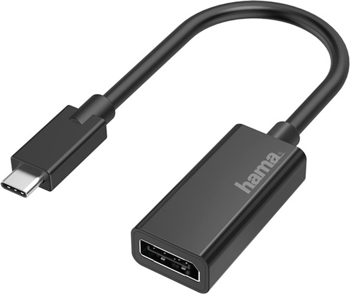 Adapter Hama USB Type-C - DisplayPort M/F Black (4047443437150) - obraz 1