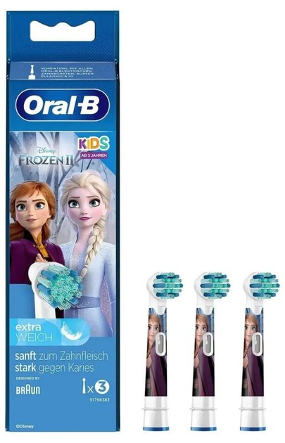 Насадки для електричної зубної щітки Oral-b Braun Frozen EB10-3 (4210201403401) - зображення 1
