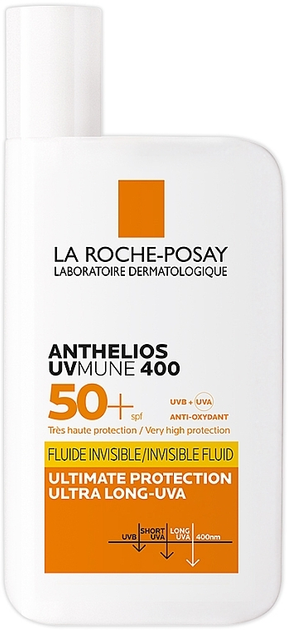 Fluid przeciwsłoneczny La Roche-Posay Anthelios UVMune 400 Invisible SPF50+ 50 ml (3337875797597) - obraz 1
