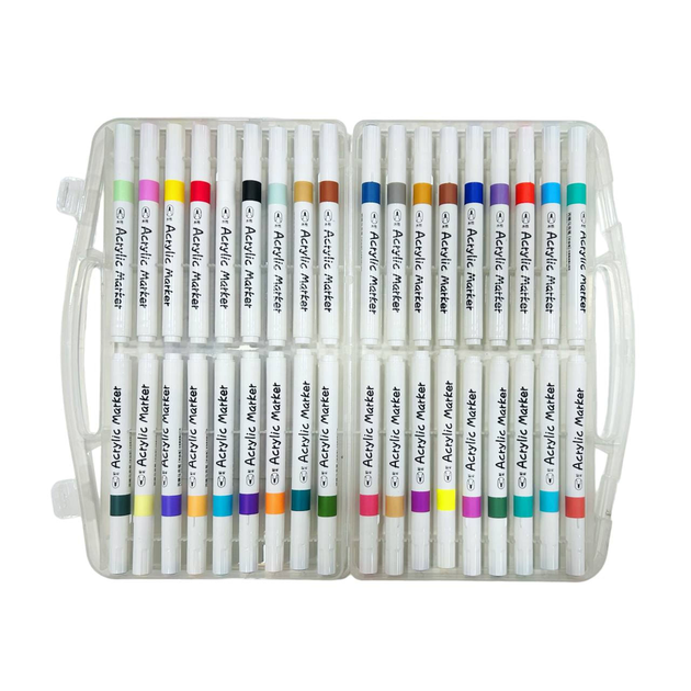 Маркери універсальні акрилові Aodemei Acrylic Marker набор 36 шт 6131-36 - зображення 2