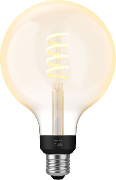 Світлодіодна лампа Philips Hue G125 E27 7W White Ambiance Filament (8719514301542) - зображення 1