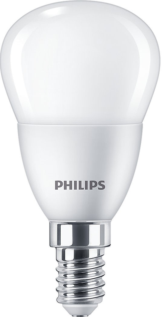 Zestaw żarówek LED Philips P45 E14 5W 2 szt Cool White (8719514310155) - obraz 1