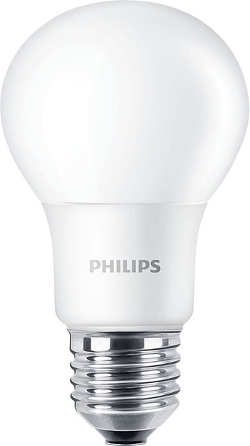 Набір світлодіодних ламп Philips A60 E27 7.5W 2 шт Cool White (8718699770266) - зображення 2
