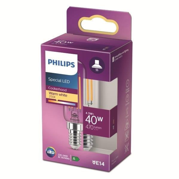 Світлодіодна лампа Philips Classic T25L E14 4.5W Warm White (8718699783358) - зображення 2