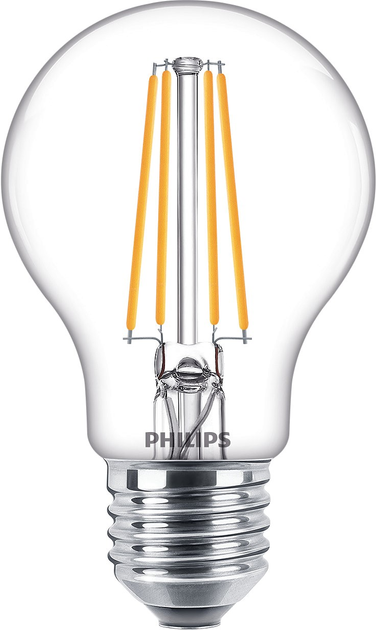 Набір світлодіодних ламп Philips Classic A60 E27 7W 6 шт Cool White (8719514450950) - зображення 1