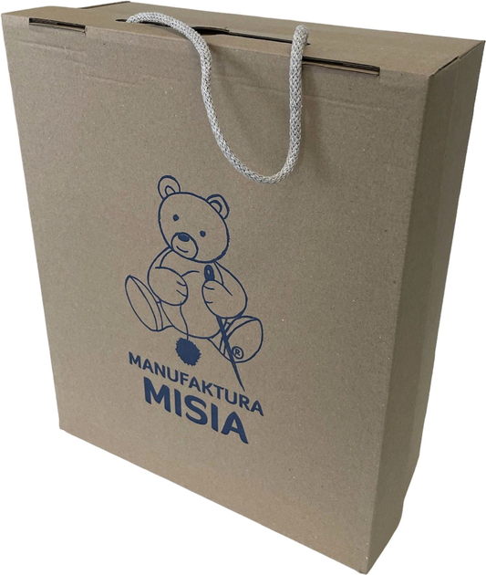 Maskotka Manufaktura Misia Niedźwiadek Niebiesko-szary 36 cm (5905515270014) - obraz 5