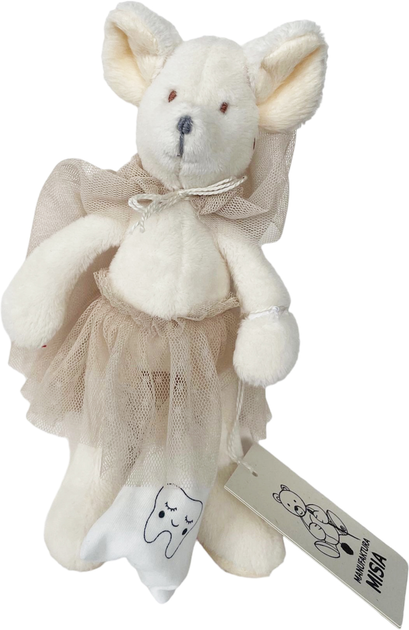 М'яка іграшка Manufaktura Misia Tooth Fairy Мишка Бежева 18 см (5905515270137) - зображення 1
