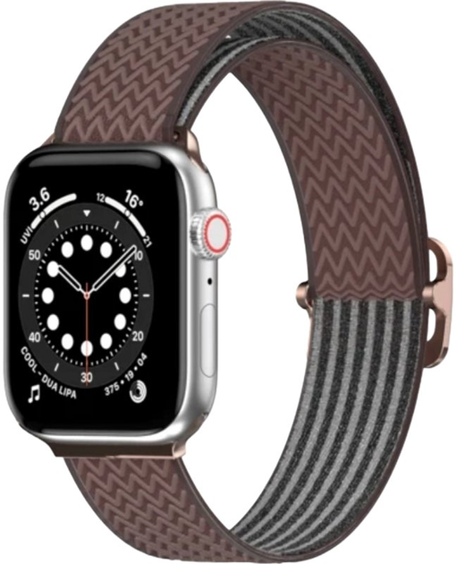 Pasek SwitchEasy Wave do Apple Watch 42/44/45 mm Brown (GS-107-214-272-202) - obraz 2