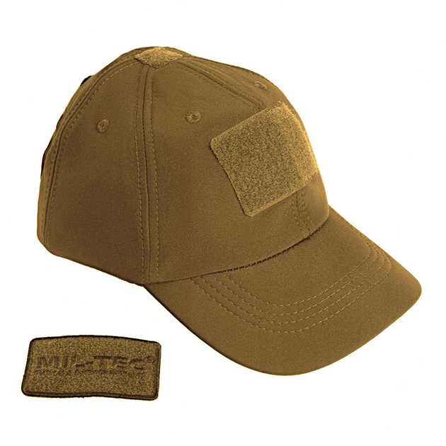 Бейсболка тактична тепла MIL-TEC SoftShell Baseball Cap Dark Coyote - зображення 2