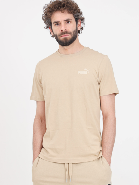 Футболка мужская Puma Essentials Foundation 58666978 S Бежевая с ...