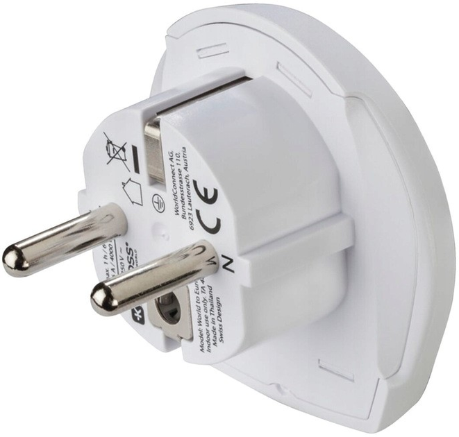 Adapter podróżny Hama World Travel Pro Light 2 x USB Type-A White (4047443491428) - obraz 2