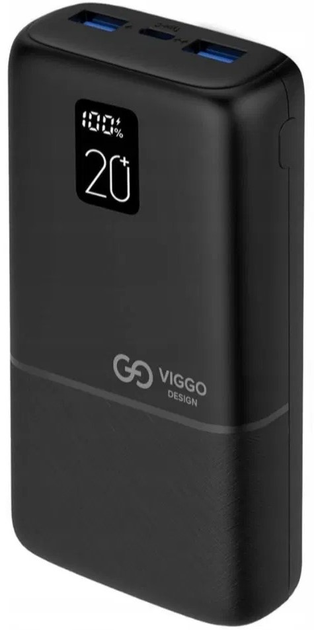 Powerbank VIGGO 20000 mAh PD Czarny (32758) (955555902127735)  - Outlet - obraz 1