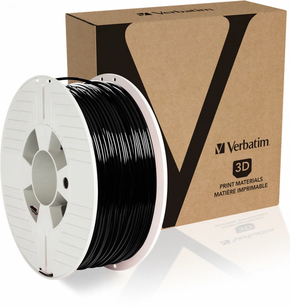 PET-нитка Verbatim для 3D принтера 2.85 мм 1 кг Чорний (55060) - зображення 3