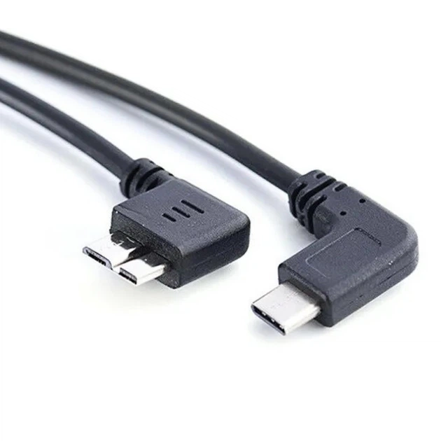 Кабель переходник OTG угловой USB Type-C 3.1 - Micro USB Type B 3.0 (M/M), 27 см (48719) - Фото 2 Кабель переходник OTG угловой USB Type-C 3.1 - Micro USB Type B 3.0 (M/M), 27 см (48719) - изображение 2