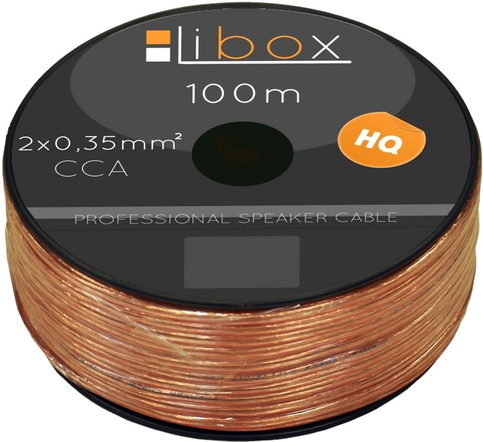 Kabel Libox LB0004 100 m Transparent (KAB-MON-0022) - obraz 1