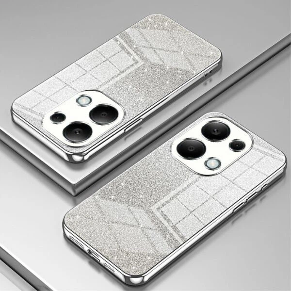 Захисний чохол Deexe Sparkles Cover для Xiaomi Redmi Note 13 Pro 4G / Poco M6 Pro - Silver - зображення 2
