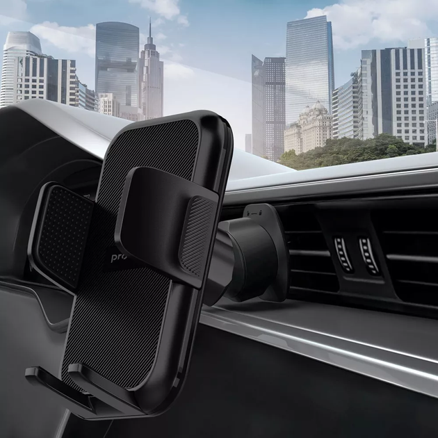 Автодержатель для телефона Proove Alpha Air Outlet Car Mount Black - Фото 6 Автодержатель для телефона Proove Alpha Air Outlet Car Mount Black - изображение 6