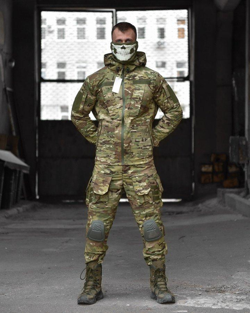 Тактичний штурмовий костюм Horn з наколінниками L мультикам (86420) - зображення 1