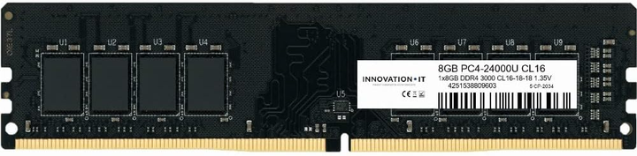 Оперативна пам'ять Innovation IT DDR4-3000 8192 MB PC4-24000 (Inno8G3000s) - зображення 1