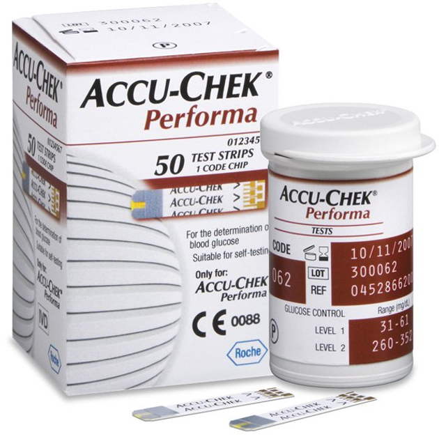 Тест-полоски для глюкометров Accu-Chek Performa №50 (1062-35147) - изображение 1
