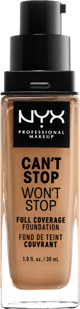 Рідка тональна основа NYX Professional Makeup Can't Stop Won't Stop 24-Hour Foundation 12.5 Camel 30 мл (800897157296) - зображення 2