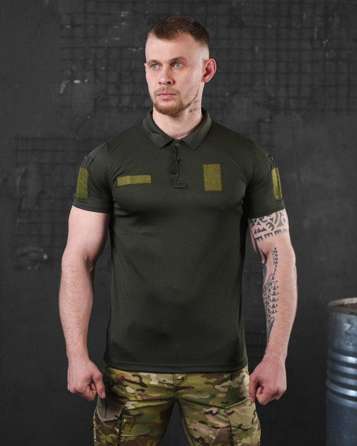 Тактическая Футболка поло tactical siries олива ВТ0984 XL - изображение 1