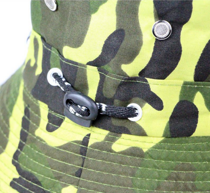 Тактическая камуфляжная панама армейская военная панама камуфляж зеленый - изображение 2