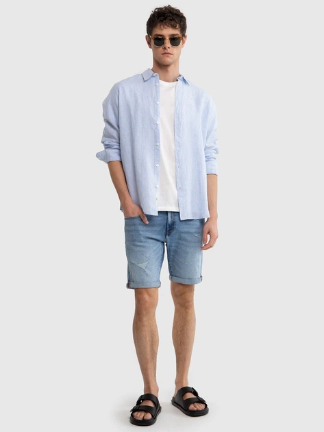 Krótkie spodenki męskie jeansowe Big Star Aden W36 Błękitne (5900714718909) - obraz 5